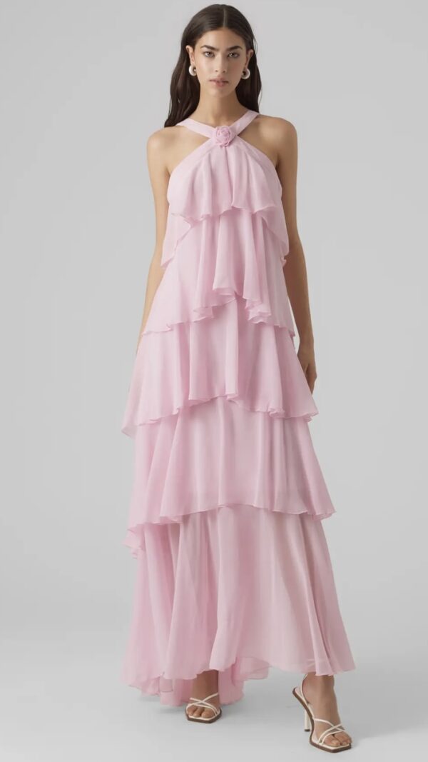 KLÄNNING VMFELICIA SL RUFFLE MAXI DRESS