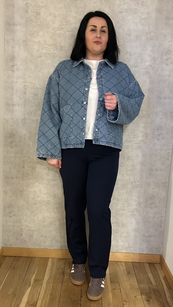 JACKA NMCLARA QUILT DENIM JACKET