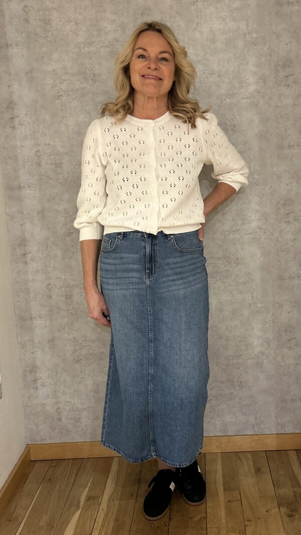 KOFTA PCSUA 3/4 SLEEVE O-NECK KNT CARDIGAN